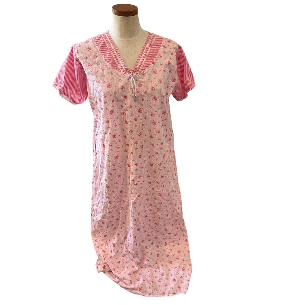 Vintage Pink Floral Nightgown